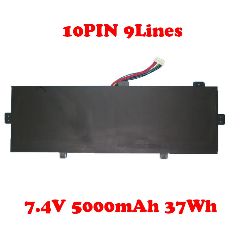 Аккумулятор для ноутбука Vinga Iron S140 K148 2X YJ3582133P 7 4 В 5000 мАч 37 Вт/ч 10 контактов 9 линий -