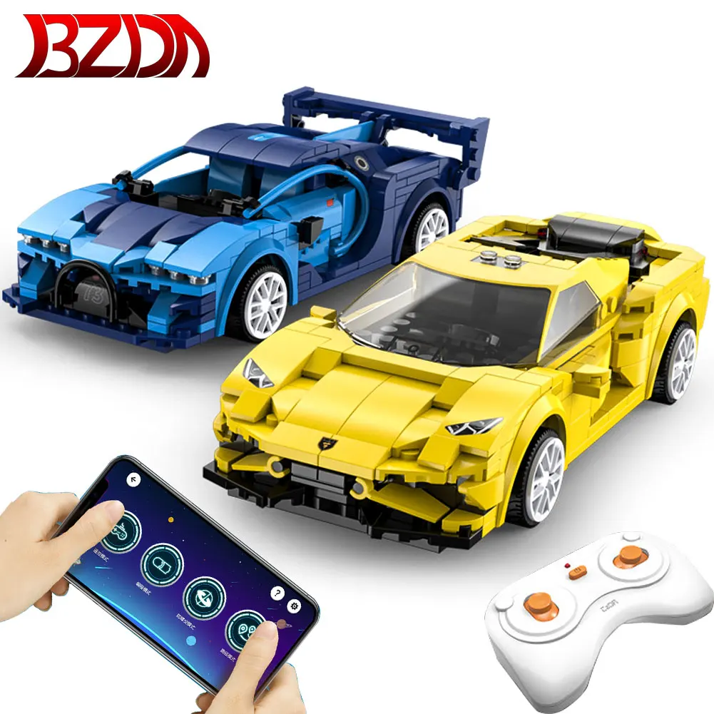 

CADA City Series High-tech Programming Remote Control Sports Car Model Building Blocks Technical RC Racing Car Bricks Gifts Toys