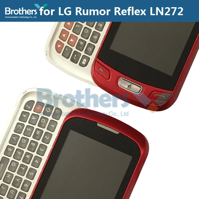 lcd screen for lg rumor reflex ln272 lcd display for lg ln272 with farme keyboard touch screen digitizer lcd assembly phone part free global shipping
