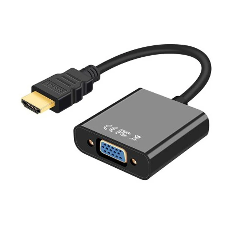 HDMI к VGA адаптер кабель HD 1080P цифро-аналоговый преобразователь видео стационарного