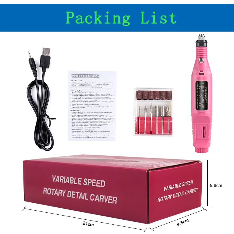 

Professional Nail Drill Machine Nail Art Polish Grinding Manicure Tool remove dead skin Pedicure Nail Machine