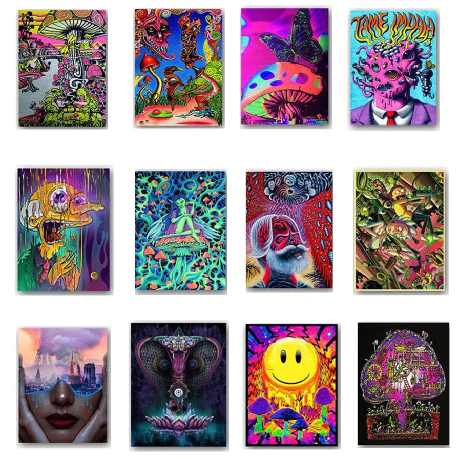

New Tame Impala Psychedelic Rock Music Band Tour Poster And Prints Art canvas Painting Wall Pictures For Living Room Home Decor