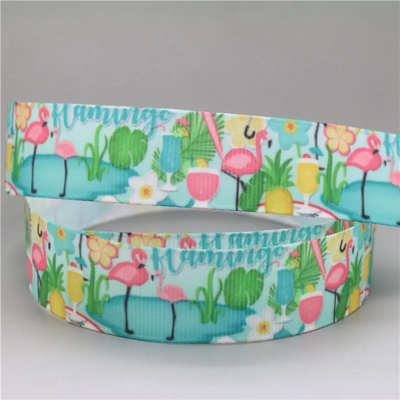 DHK 7/8 'ɵ ярдов цветы с рисунком плодового дерева для напечатан Grosgrain ленты