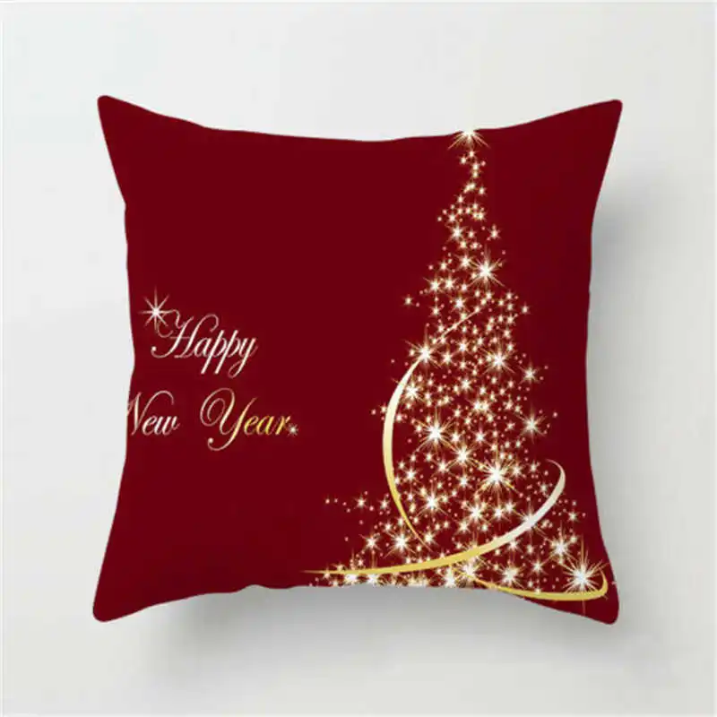 

Fashion Festivel Merry Christmas Throw Home Cushion Polyester Pillow Case Cover Home Festive Room Sofa Decor