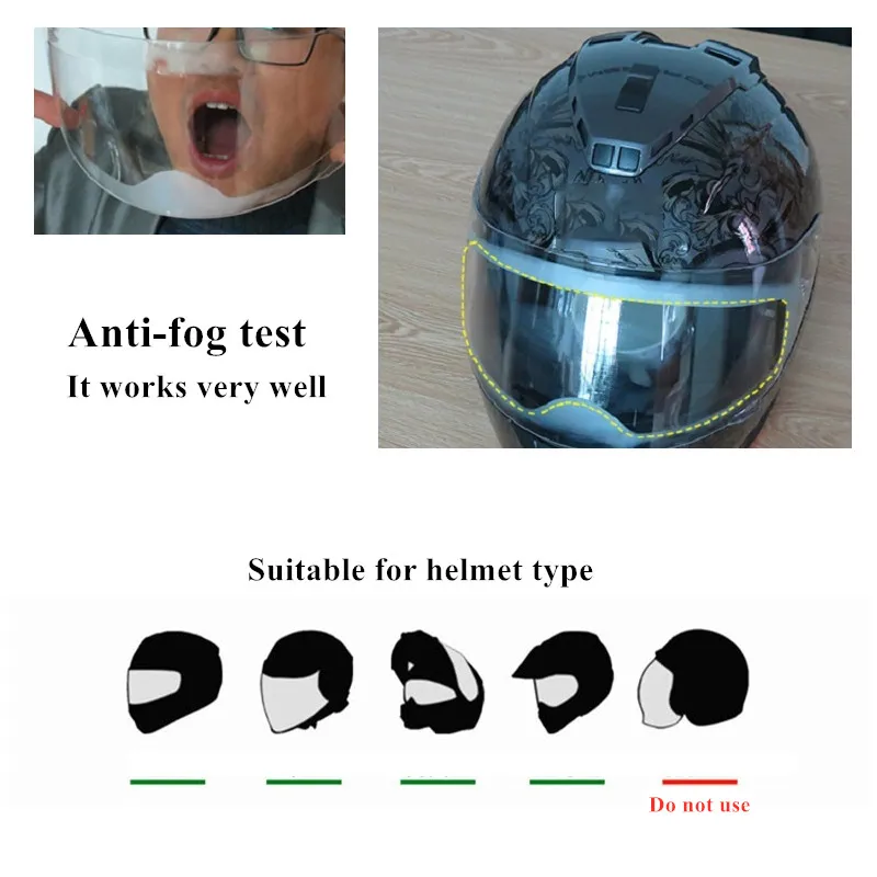 Защитная противотуманная пленка для мотоциклетного шлема K3 K4 AX8 LS2 HJC MT и т. д. |