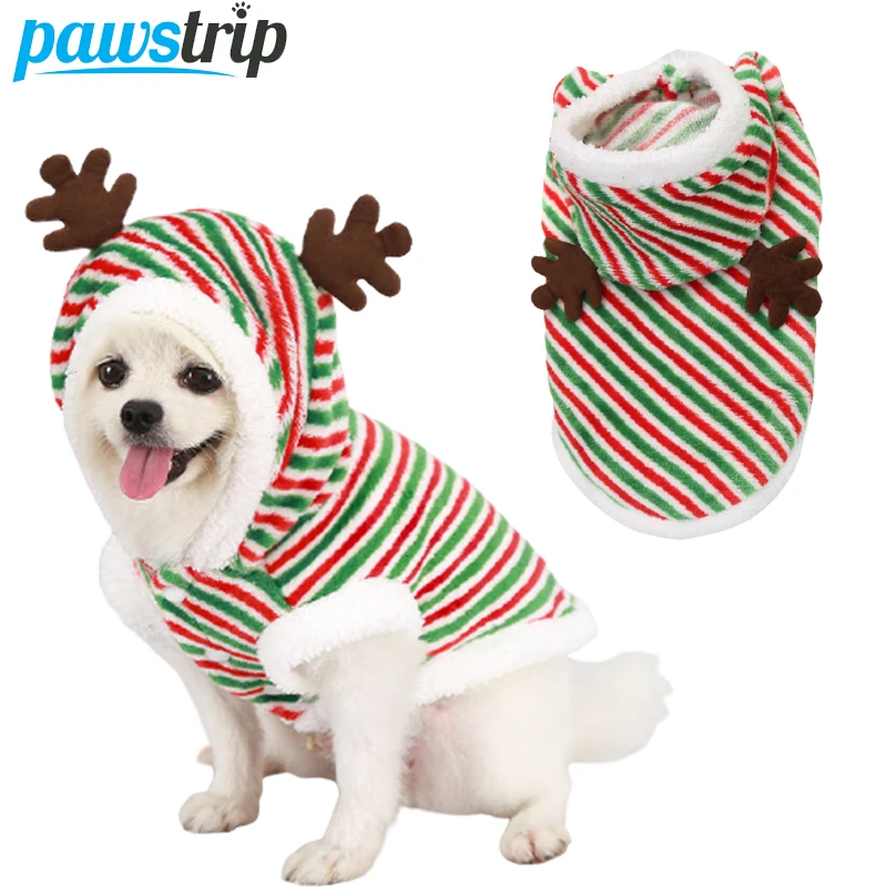

Christmas Elk Cat Dog Clothes Winter Warm Pet Dog Jacket Pet Clothing for Small Medium Dogs Chihuahua Puppy Teddy Dog Outfit