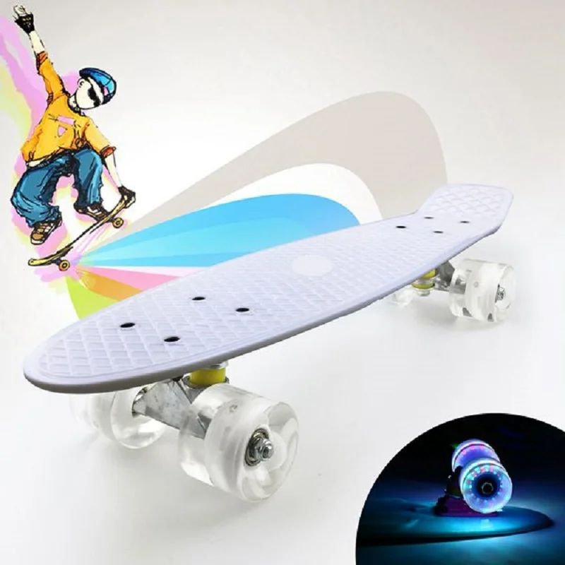2020 New Penny Board Flexible Plastic Cruiser Mini Skateboards For Beginners Or Professional with High Rebound PU Wheels | Спорт и