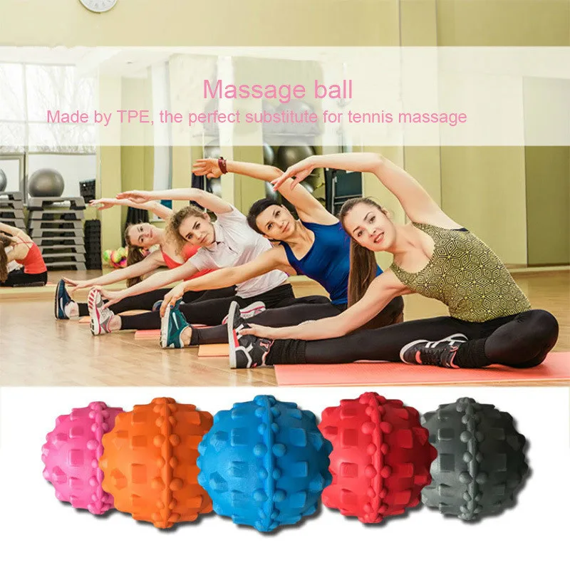EVA спортивный мяч Кнопка триггера точка Ежик тело ноги мышцы боль Массаж Йога