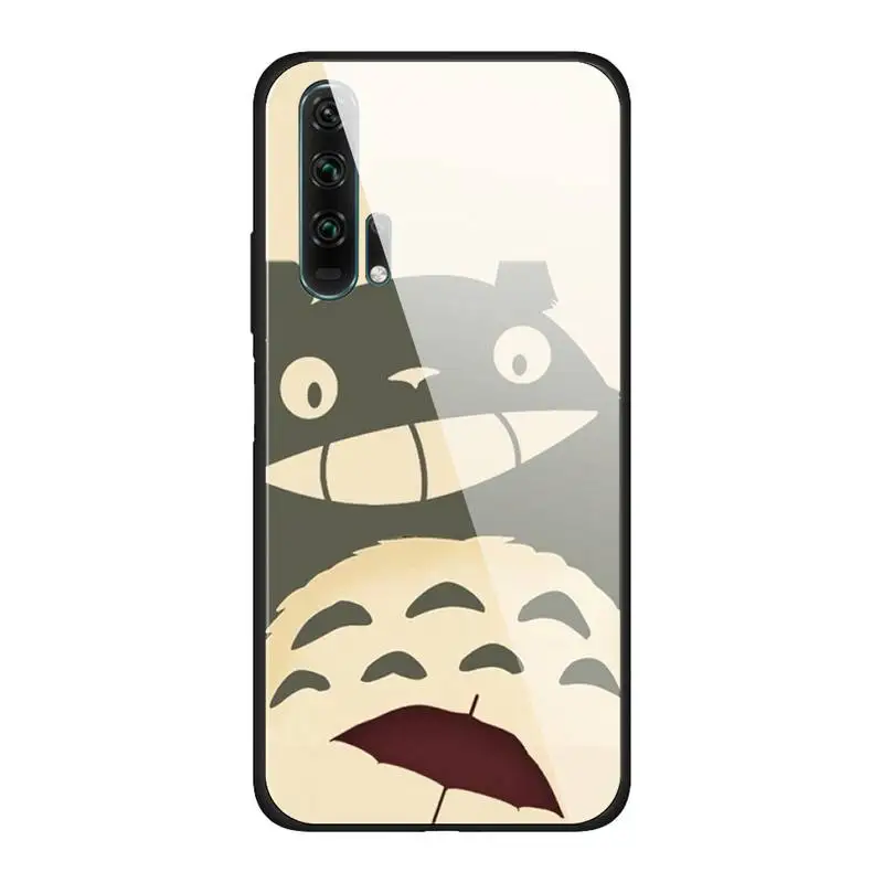 

Cartoon Happy Totoro Phone Case For Huawei P30 Lite 20 Por P9 10 Mate 10 9 Honor 8 9 10 NOVA 5 Cover For Huawei P20 Case