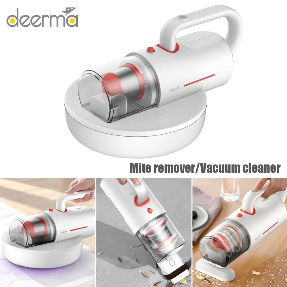 

Deerma Mite Remover Vacuum Cleaner Handheld CM1300 220V Photothermal Shocking 12kPa Strong Suction UV Lamp Remove Mites