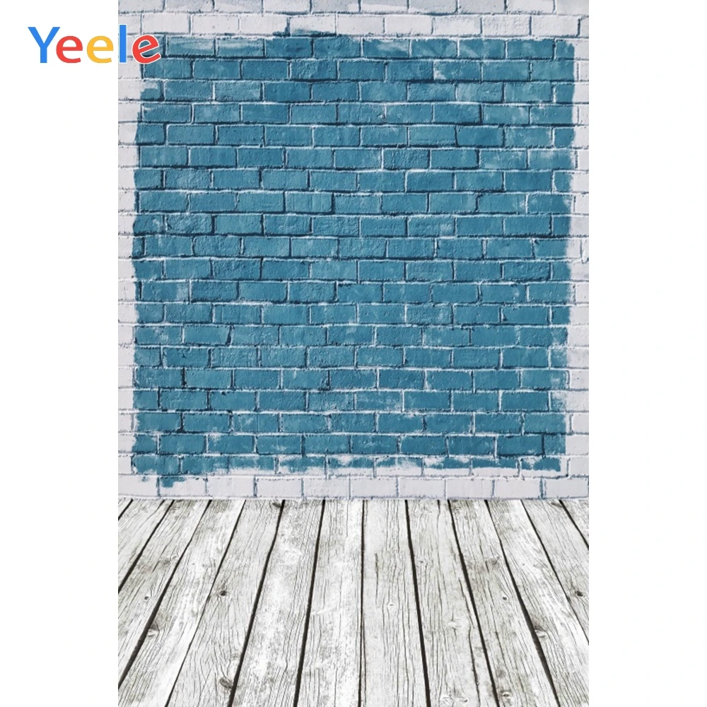 Yeele кирпичная стена серый деревянный пол ребенок день рождения Портретные