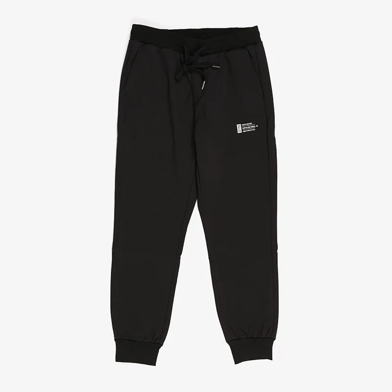 

Брюки мужские черные с эластичным поясом, повседневные спортивные штаны свободного покроя, штаны для бега, Осень-зима