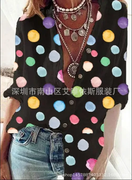

Large size loose women blouses fashion casual printing women shirt tops high quality O-neck long sleeve ladies blouses 5xl