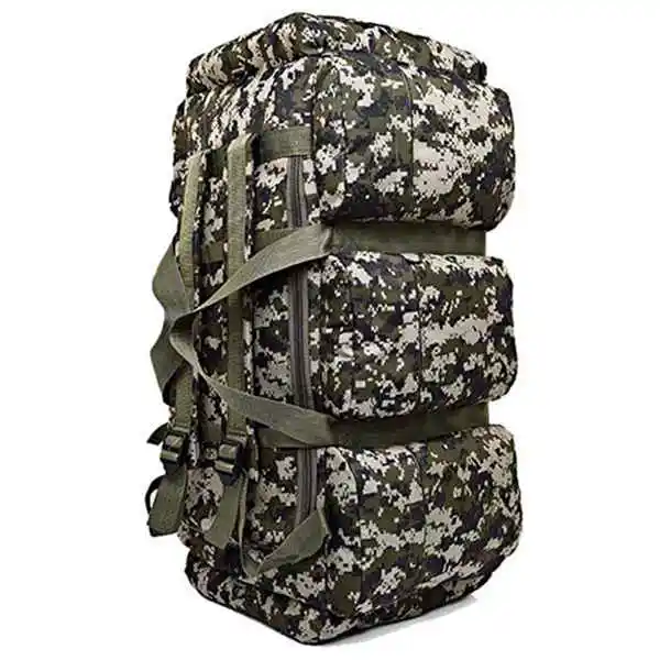 Camouflage ABZC-90L большой емкости Открытый походный рюкзак военный тактический пакет камуфляж багажная сумка палатка контейнер для одеяла 9 Po - Цвет: Camouflage