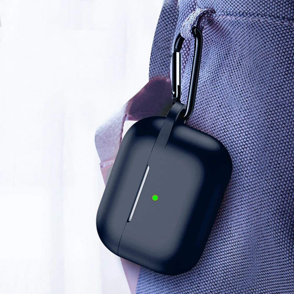 Однотонный чехол для наушников AirPods Pro роскошный прочный защитный из твердого
