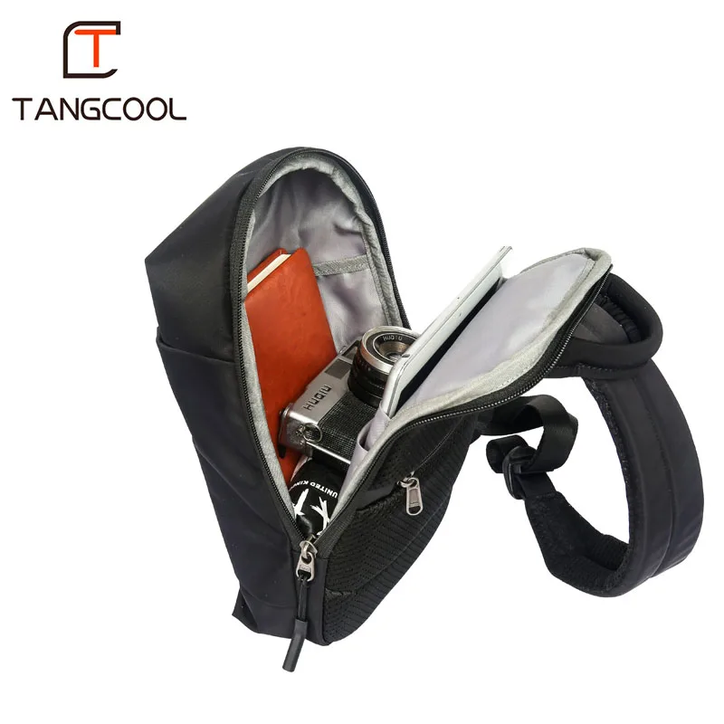 Мужская нагрудная сумка Tangcool водонепроницаемая нейлоновая через плечо в