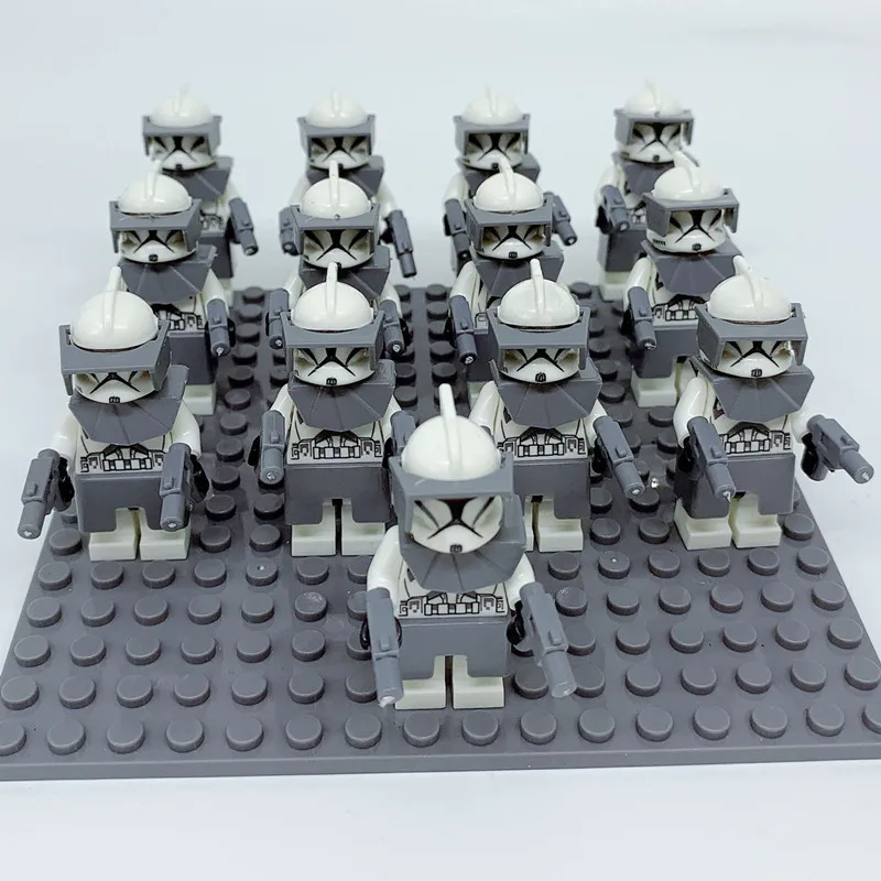 PG615 13PCS 13 шт./лот Star Wars Rebels Storm Trooper 7668 Shadow clone Trooper Дарт Вейдер игрушка fig совместимый - Цвет: PG615 13PCS