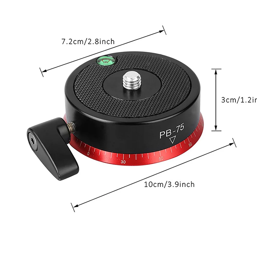 

Cold Shoe Head 3/8 Screw Aluminum Alloy 360 Degree Horizontal Rotating Head for Camera Phone Speedlite Tripod Selfie Stick