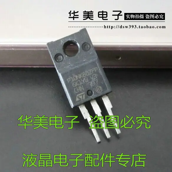 

Free Delivery.P10NK80ZFP imported crystal FET