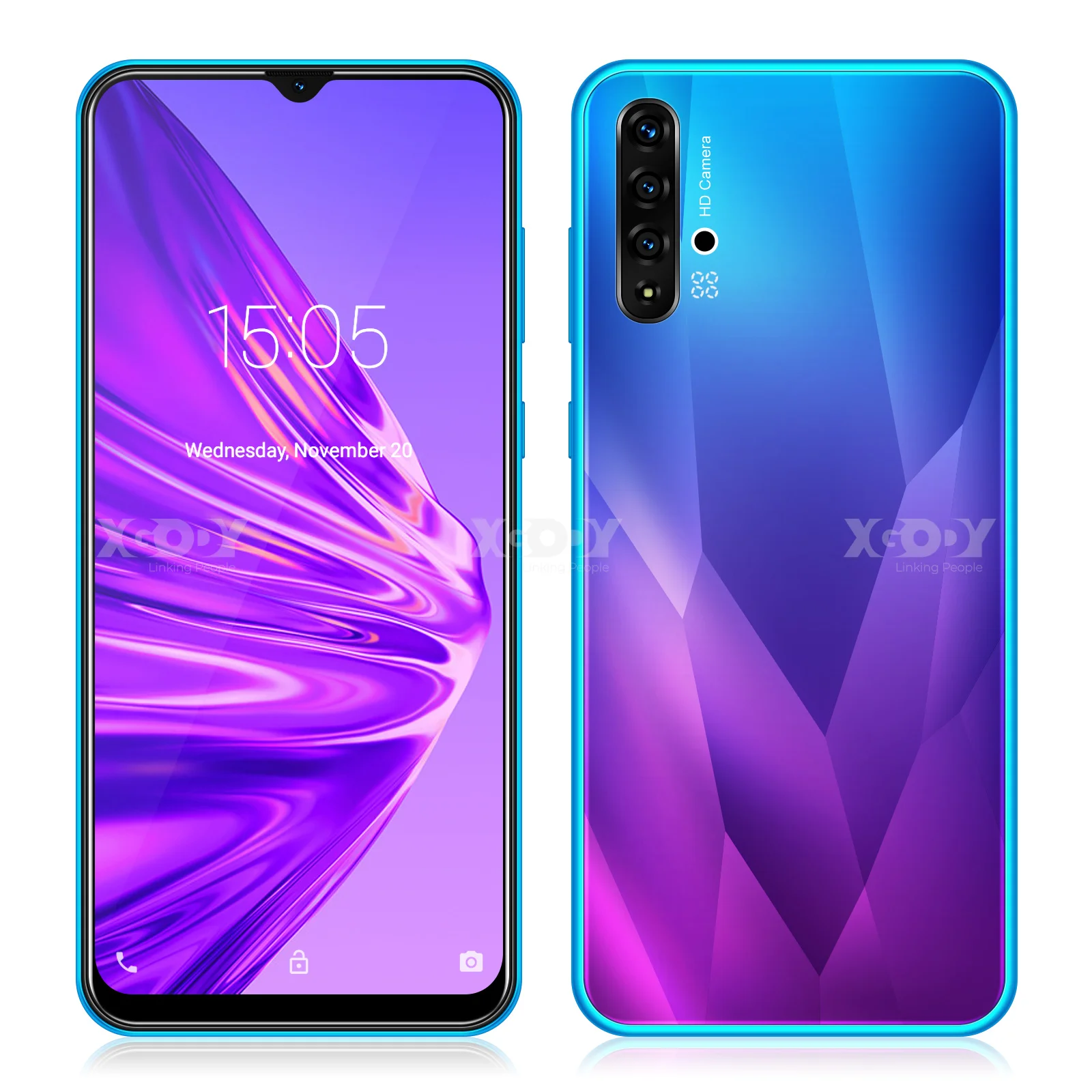 XGODY A50 3g смартфон 6," 19:9 Android 9,0 1 ГБ ОЗУ 4 Гб ПЗУ 5Мп камера четырехъядерный Две сим-карты gps WiFi мобильный телефон сотовый телефон