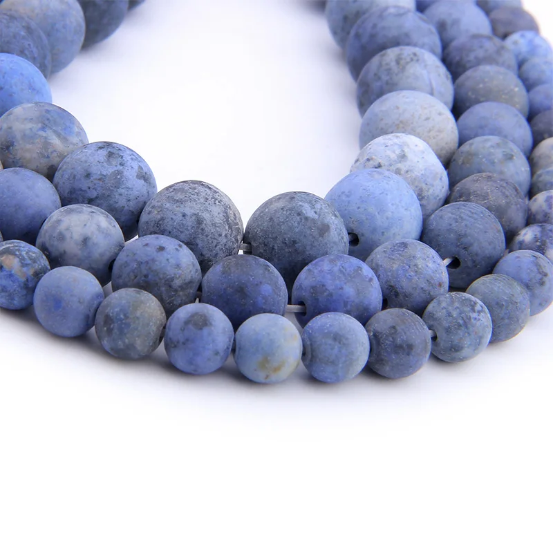 Sodalite бусины из натурального камня матовые тусклые для самостоятельного