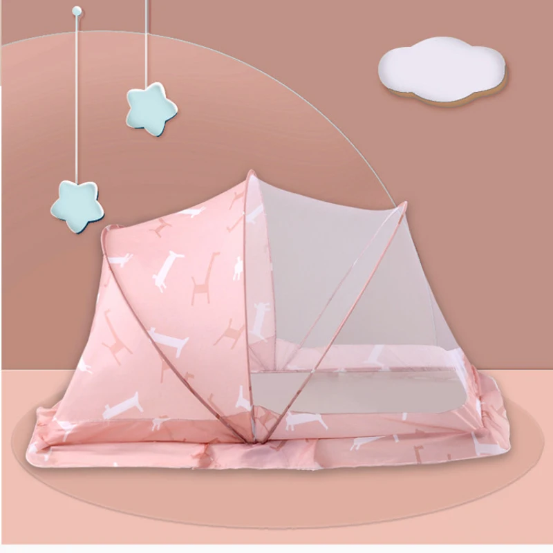 

Crib Mosquito Net Children's Baby Foldable Shading Free of Installation Bottomless Anti-mosquito Dust-proof General High Quality