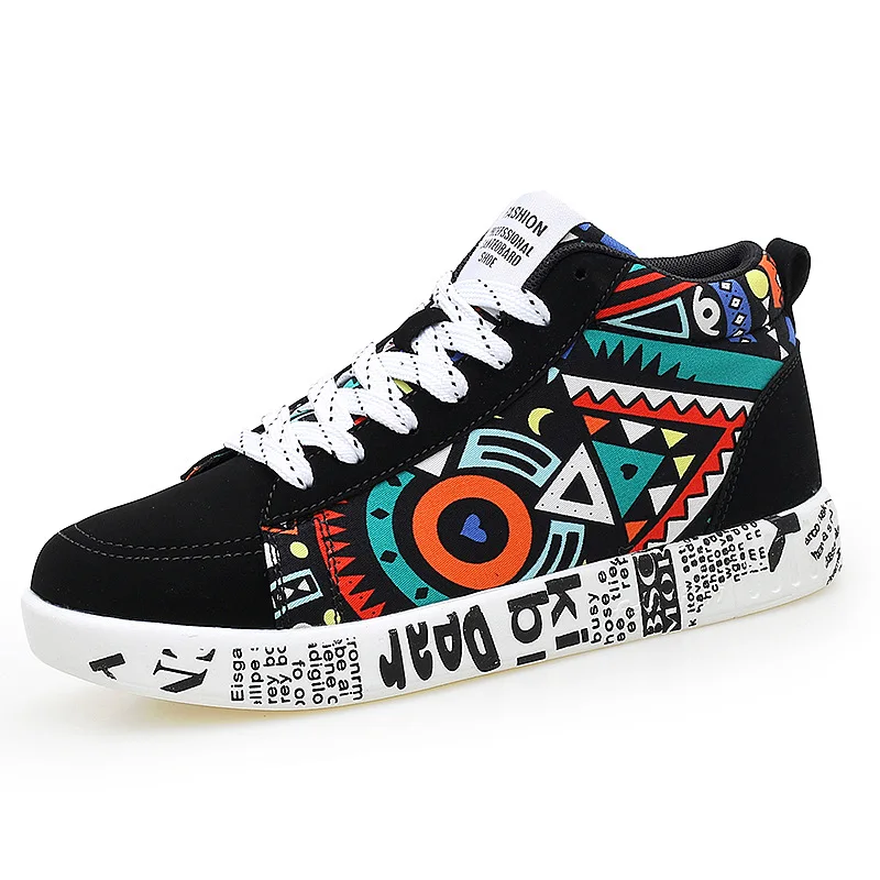 Мужские кроссовки с высоким берцем дизайнерская мужская повседневная обувь