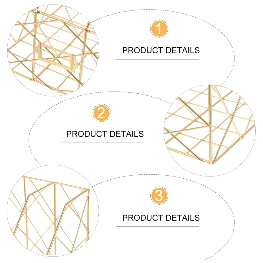 

Multi-functional Three-tiered Iron Desk Rack Practical Home Storage Rack