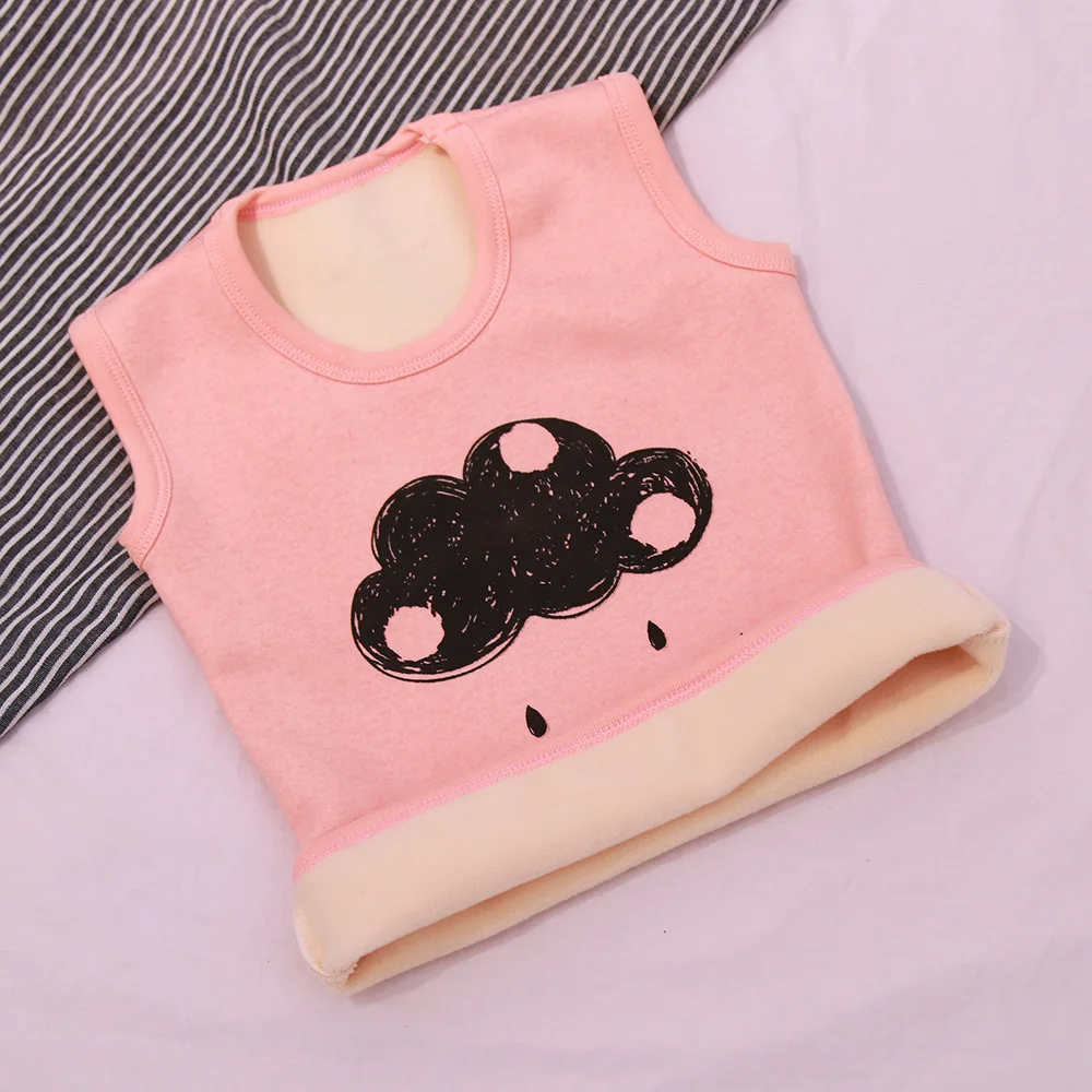 Зимний детский жилет PPXX меховой плотная теплая детская куртка без рукавов для