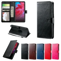 luxury leather flip phone case for zte blade 20 smart 20 a3 a5 a7 a7s 2020 wallet card bag holder stand book retro cover funda