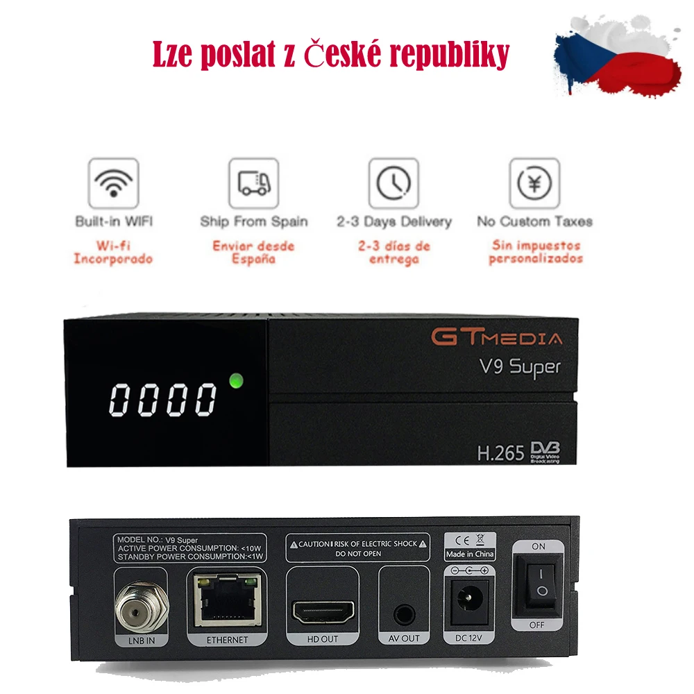 Суперспутниковый приемник GTMedia V9 встроенный Wi-Fi Full HD DVB-S2/S Freesat V8 суперприемник |
