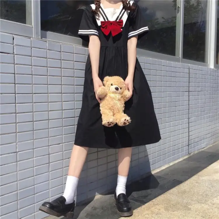 Jk Матросская юбка в японском школьном стиле с воротником морском тонкое милое