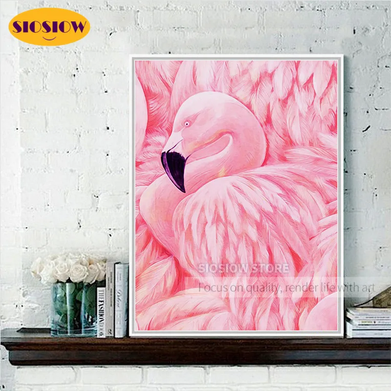 Картины с Фламинго 5d сделай сам алмазная картина Триптих кристалл Полная работа