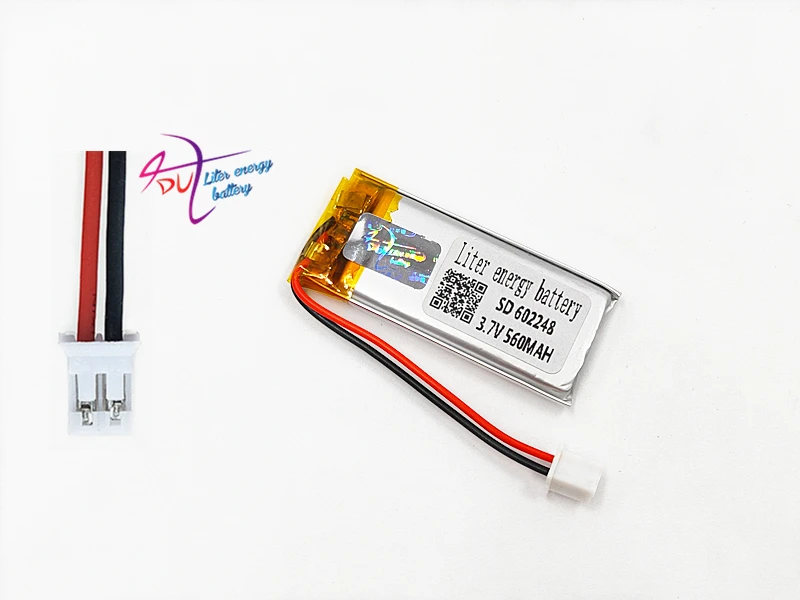 JST PH 2 0 мм pin 602248 3 7 V 560mAh батарея литий-полимерная LiPo перезаряжаемые ячейки li ion для