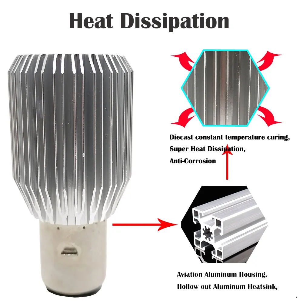 10 шт. H6 BA20D LED H4 мотоциклетные фары лампы COB лампа мото Противотуманные Мотоцикл