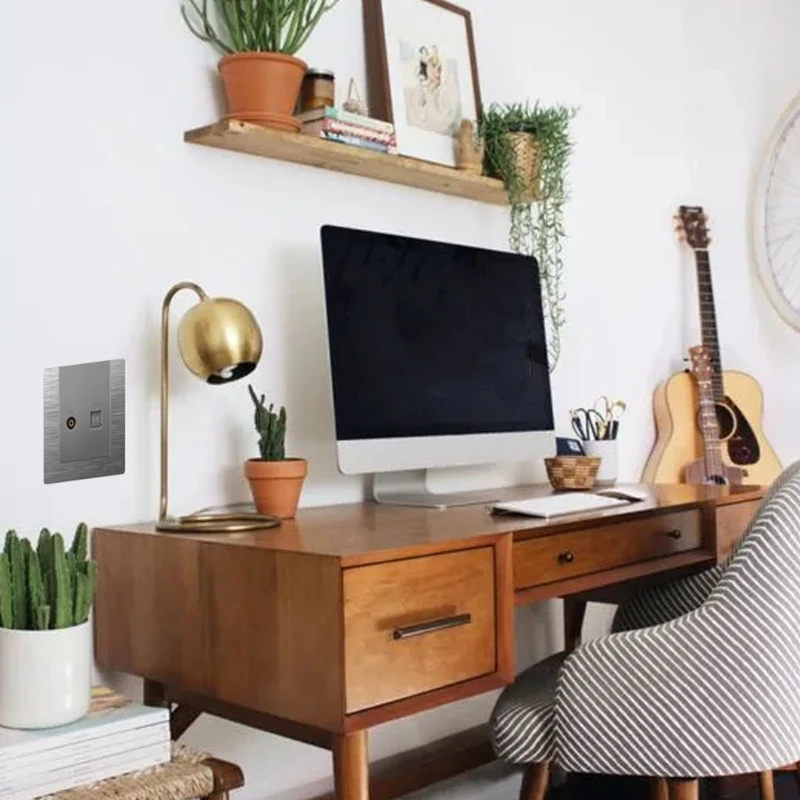 

Ethernet RJ45 LAN Port Computer TV Wall Mounting Socket Powerline Ethernet Adapter Plug & Play 86x86mm/3.38x3.38''