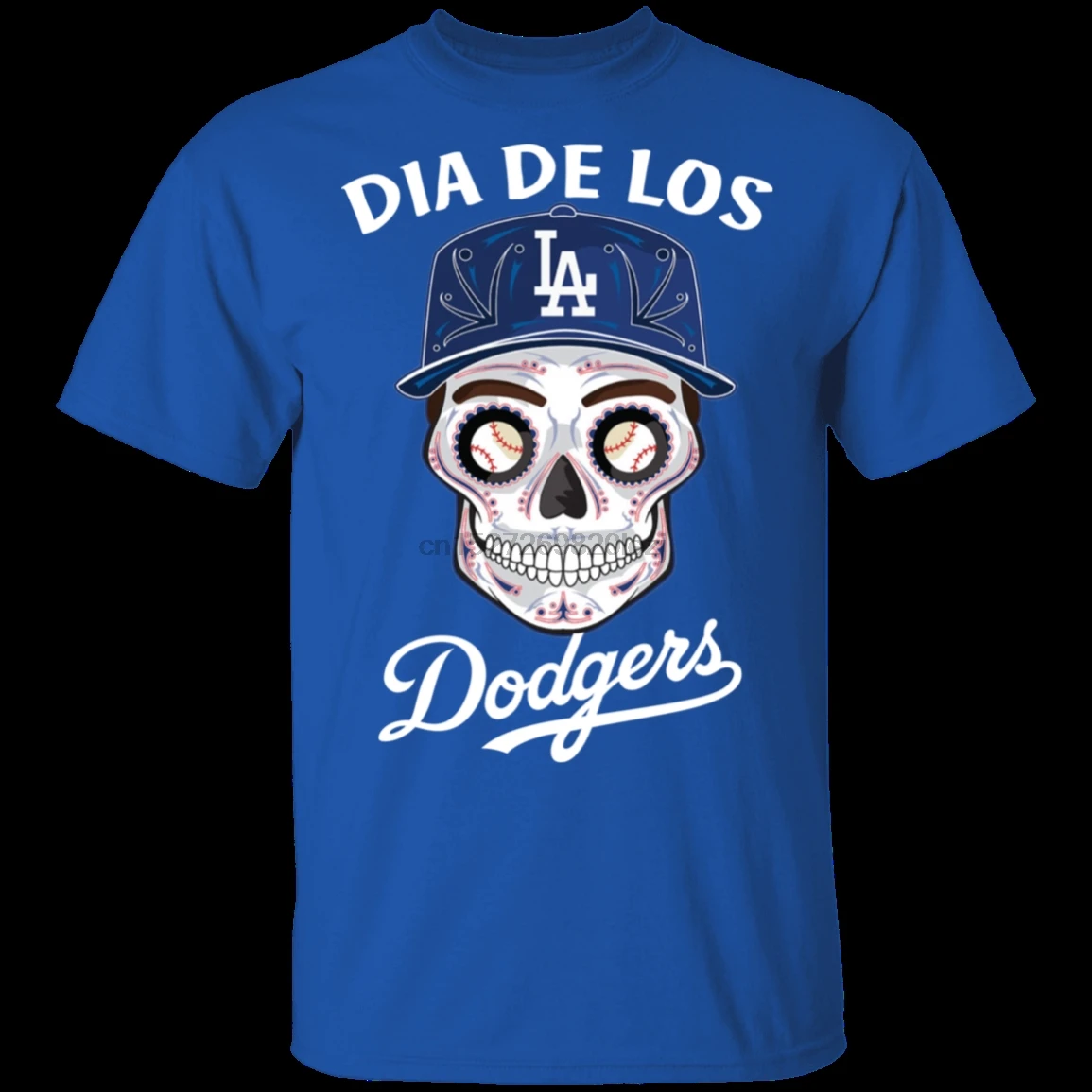 

Dia De Los Dodger Хэллоуин сахарный череп футболка мужская футболка S 5Xl