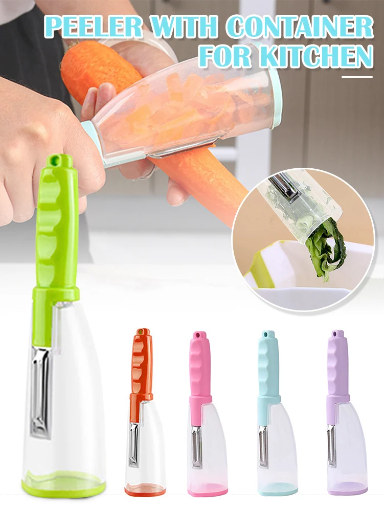 

1pc Peeler With Storage Box Multifunctional Fruit Apple Potato Vegetable Potato Home Peeler Kitchen Tools Accessories
