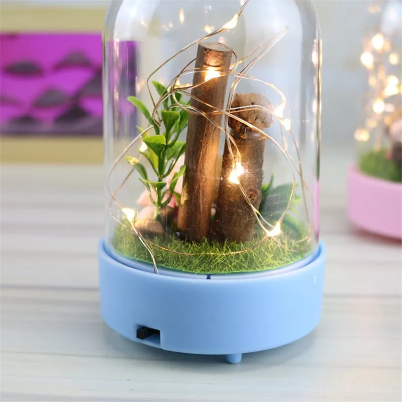 

Home Decor Night Light Figurines Romantic Lucky Transparent Desktop Decor Star Light Crystal Lamp Tower Christmas Gifts