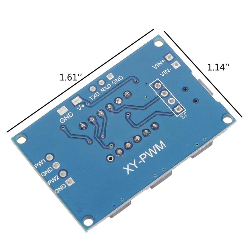 Icstation Digital 2 канал ПВМ Square Wave Генератор импульсных сигналов Регулируемый
