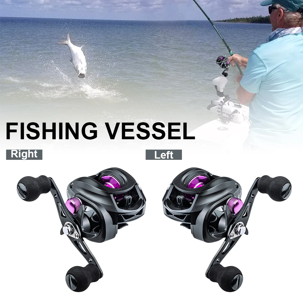 

Baitcasting Reel 7.2:1 High Speed 8KG Max Drag 12+1BB Fishing Reel Bass Fishing Saltwater Baitcast Fishing Reel Accessories