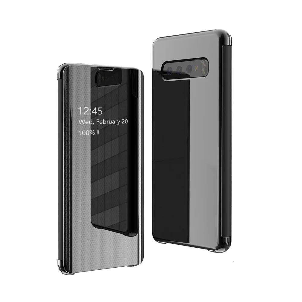 Новое поступление, умный зеркальный флип-чехол 360 для телефона samsung Galaxy S9 S10 Plus, прозрачный чехол для samsung S10e S10 e, чехол для смартфона