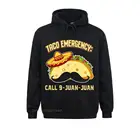 Забавный пуловер для влюбленных мексиканской еды Хуана Taco с экстренным вызовом 9, Толстовки, Толстовки, новая одежда в стиле хип-хоп для мужчин