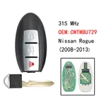 Сменный умный БЕСКЛЮЧЕВОЙ дистанционный ключ с 3 кнопками, 315 МГц, брелок для Nissan Pathfinder Rogue Versa 2008-2013 CWTWBU729, чип для автомобильного ключа