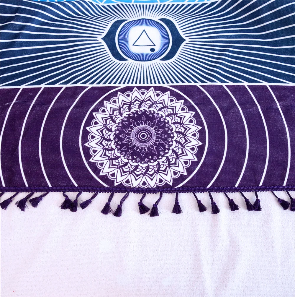 Микрофибра квадратное Радужное пляжное полотенце s шарф гобелен одеяло домашнее