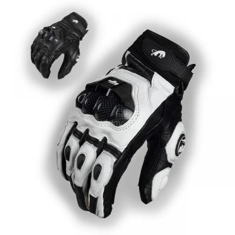 

Racing Jaguar Furygan AFS 6 Motorcycle Lambskin Gloves Leather Carbon Fiber Protector Gloves Equipped with Short Sizes
