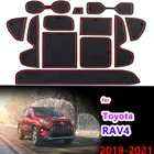 Противоскользящий резиновый коврик для чашки, дверной паз, коврик для Toyota RAV4 XA50 RAV 4 50 2019 2020 2021, аксессуары, автомобильные наклейки, коврик для телефона
