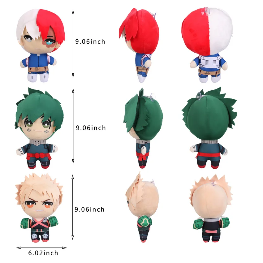 

Boku No My Hero Academia Cosplay Plush Doll Toy For Child Gift Midoriya Izuku Bakugou Katsuki Todoroki Shoto Backpack Pendant
