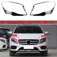 car front headlight lens for mercedes benz gla200 gla220 gla260 2019 2020 lampshade glass lampcover caps headlamp shell cover