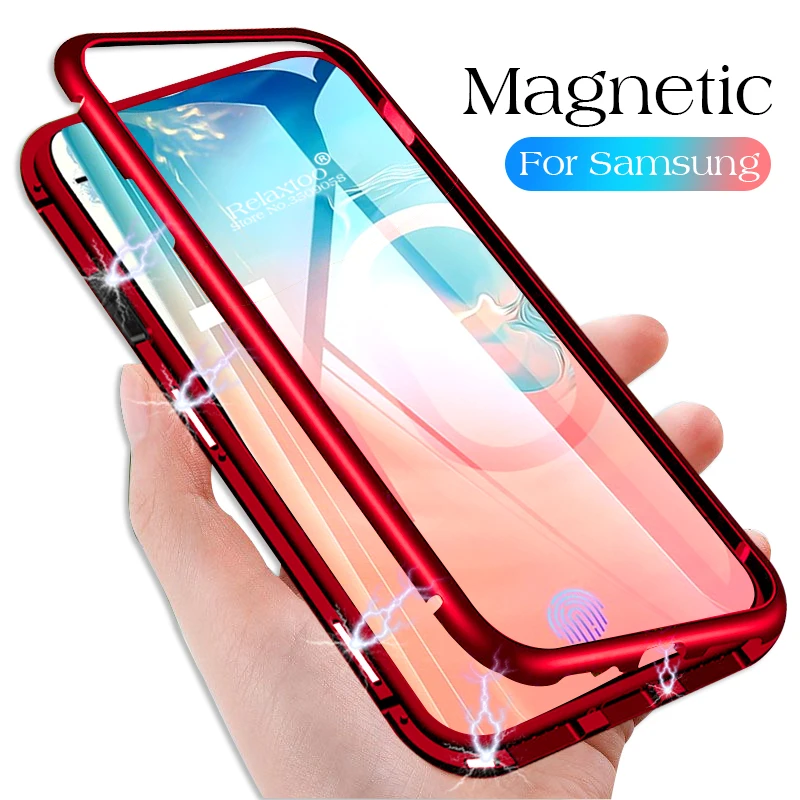 Магнитные адсорбционные Чехлы для Samsung A 50 30 20 металлический корпус чехол Note 10 Pro
